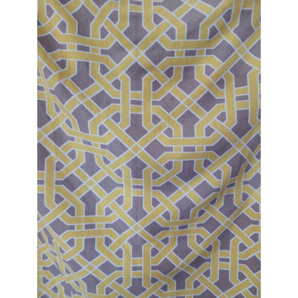 Susan Graver Yellow Tan Skirt Liquid Knit Trellis Print Size XL - Picture 3 of 6